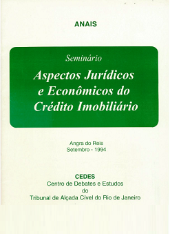 Capa: Seminário - Aspectos Jurídicos e Econômicos do Crédito Imobiliário